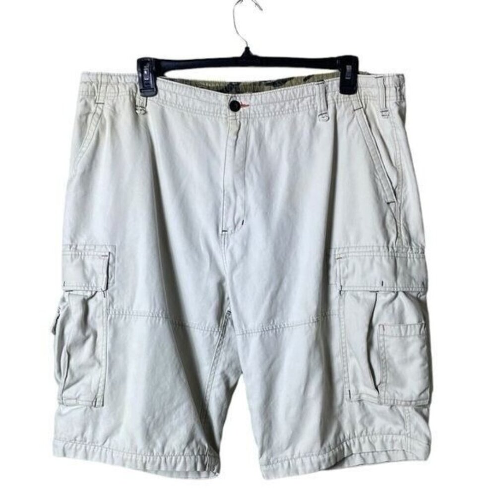Vintage Bugle Boy Mens Cargo Shorts 42 Y2K 90s Gorpcore Skate Rave Utility